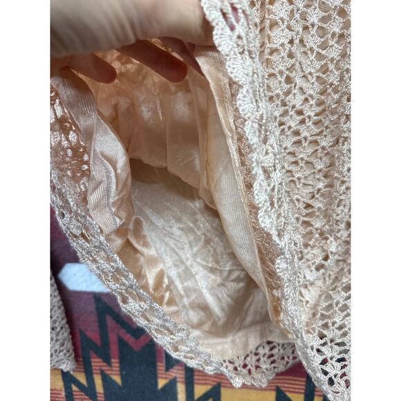 Spiegel Pink Crotchet Knit Skirt Set  Gilmore Girls Y2K 90s Girly Whimsy Small - Picture 9 of 11